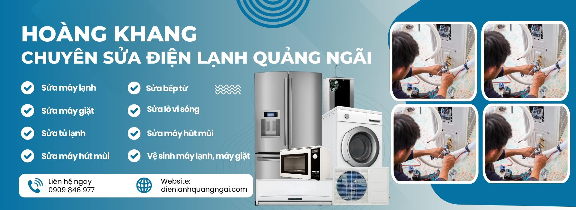 Dịch vụ sửa thiết bị điện lạnh Quảng Ngãi